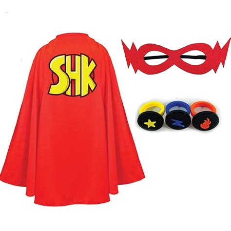 Buy SuperHeroKids SHK Action Power Ring Pack Power Rings, Cape, and ...