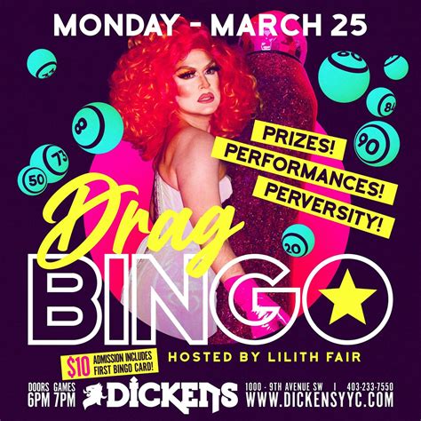 Drag Bingo with Lilith Fair, Dickens, Calgary, 29 April 2024 | AllEvents