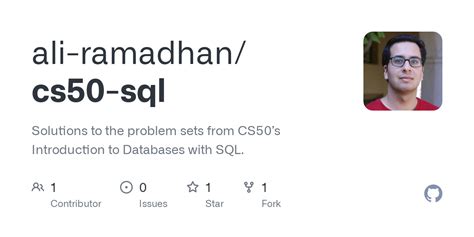 Image result for GitHub Basic CS50 SQL