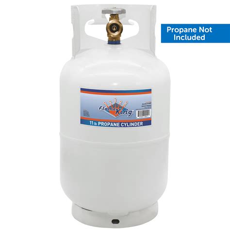 Flame King 10LB Refillable Steel Propane Tank for BBQs & Grills with ...