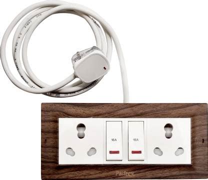 PALFREY Electric Extension Board-Two 16A Indicator Switch with Socket|2 ...