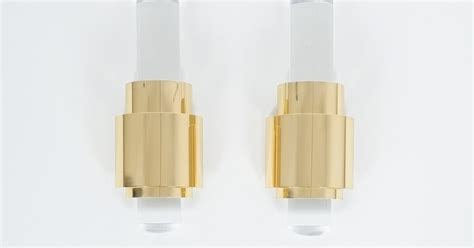 Lucite Set of 6 Massiv Gold Wall Lights Post-Modern, France - France ...