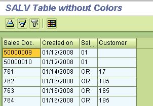 SALV Table 9 - Apply Colors - ABAP Help Blog
