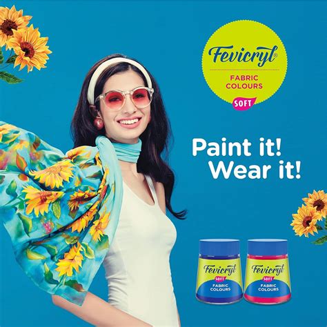 PIDILITE, Fabric Colour - Fevicryl | Set of 10 | 200 ml. – OXFORD ...