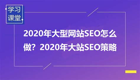 2020年大型网站SEO怎么做？2020年大站SEO策略 | 麒麟SEO