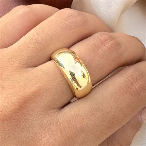 TFC Simple & Bold Gold Plated Ring