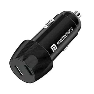 Portronics Car Power 14 Car Charger with Dual PD Output