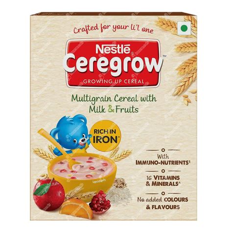 Nestle Ceregrow Growing Up Multigrain Cereal With Milk Fruits 300 Gm ...