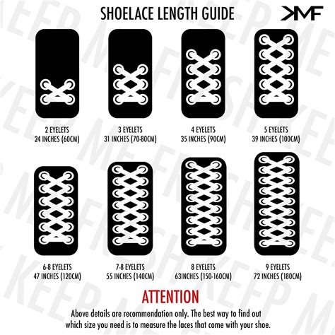 Nike Shoe Laces Size Chart - ShoeChartPrintables.com