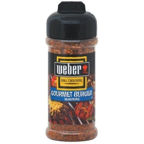 Weber Grilling Seasoning Gourmet Burger 6 Oz. - Walmart.com