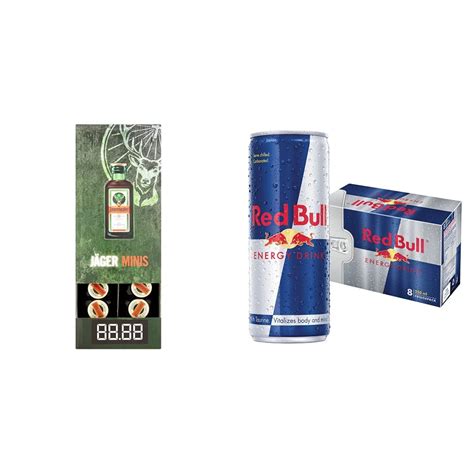 Buy Jägermeister al Liqueur, 12 x 2 cl Gravity Pack & Red Bull Energy ...