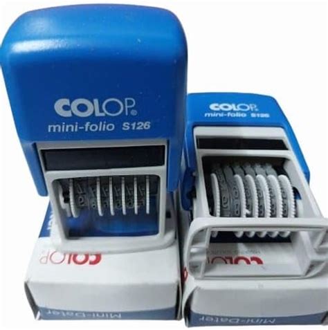 COLOP S 126 Mini 6 Digit Number Self Inking Stamp 4MM : Amazon.in ...