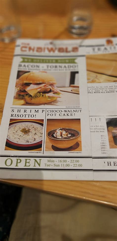 Menu at The Chaiwala, Kolkata, 7A