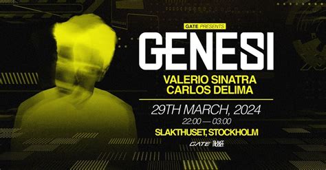 Gate presents GENESI - That´s how it started, Slakthuset, Stockholm ...
