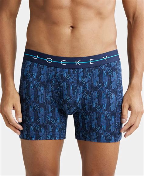 Buy Super Combed Cotton Elastane Printed Boxer Brief with Ultrasoft ...