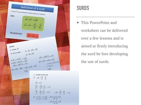 Surds Introduction 的图像结果
