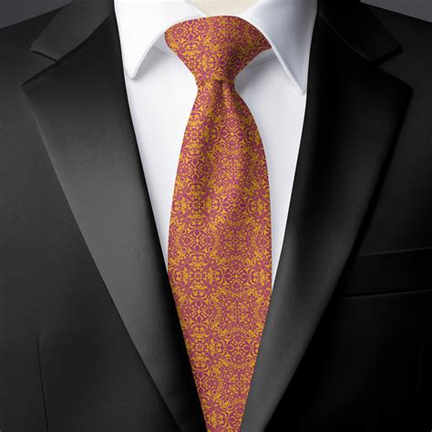 Buy Chokore Red & Yellow Silk Tie from Indian At Heart Collection Online