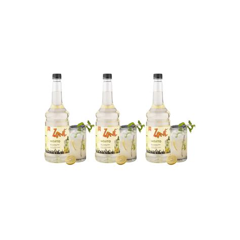 Zone Mojito Flavored Syrup 1050ml (Pack of 3) – Premium Cocktail Mixer