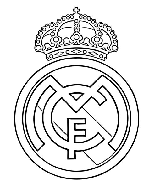 Escudo Del Real Madrid Para Colorear