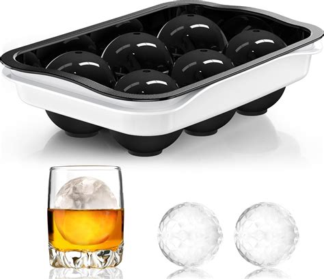 Amazon.com: Large Ice Ball Molds for Whiskey & Cocktails with Funnel ...