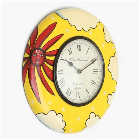 Buy VEDAS Mystical India Wooden Wall Clock - 30.5cm from Vedas at just ...