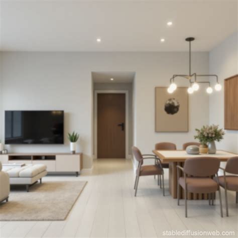 Modern Cozy Living Room | Stable Diffusion Online