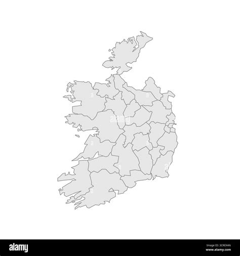 Ireland political map of administrative divisions - counties and cities ...