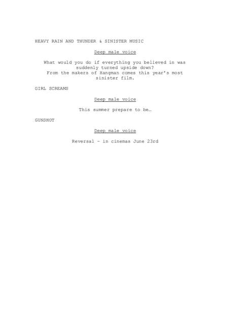 Image result for Rain Script