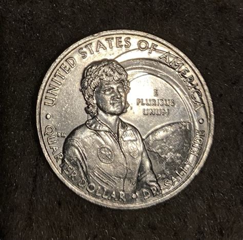 2022-D Dr. Sally Ride Quarter*ERROR Ghosted Comet and Washington Drool ...