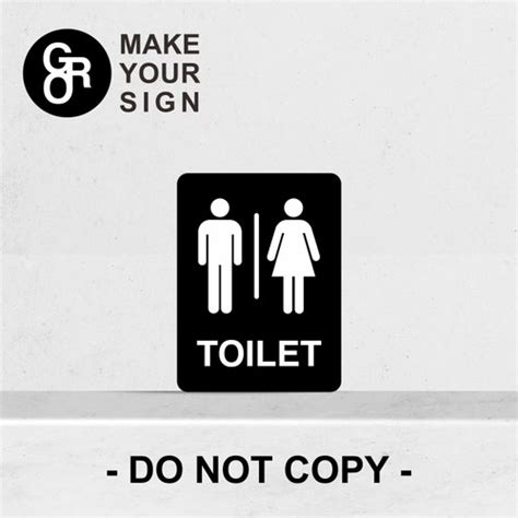 Promo RAMBU AKRILIK/ACRYLIC TOILET PRIA DAN WANITA 15X20CM - Kota ...