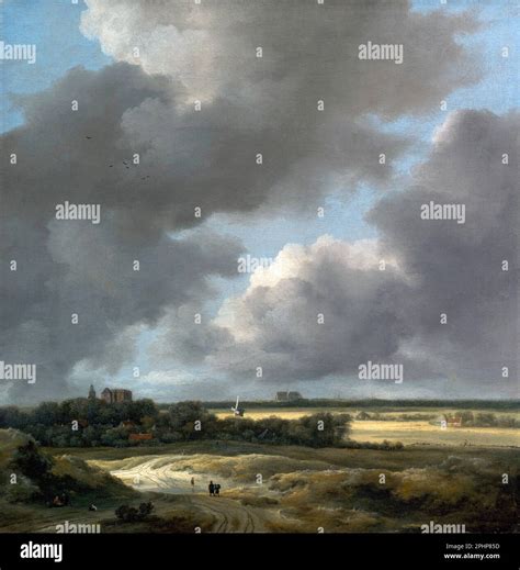 Jacob van Ruisdael. Painting entitled "View of Alkmaar" by the Dutch ...