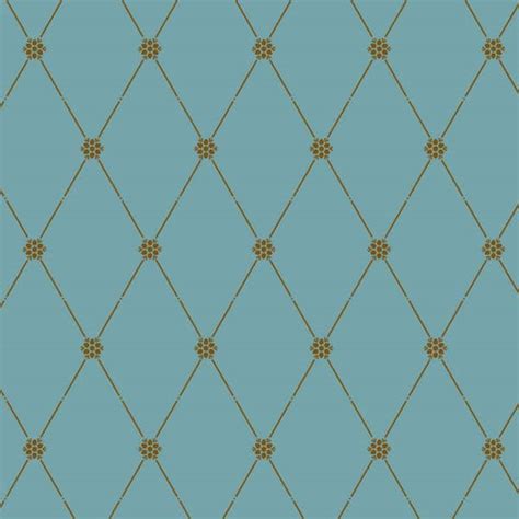 Buy Winterthur Empire Diamond Wallpaper -Small Wall Stencil Online at ...