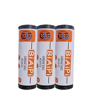 Biaipi Garbage Bags | 90 Pcs | Small -17 x 19 Inches | 30 Bags x 3 ...