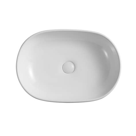 Eridanus Vitreous China Vessel Rectangular Modern Crisp White Bathroom ...