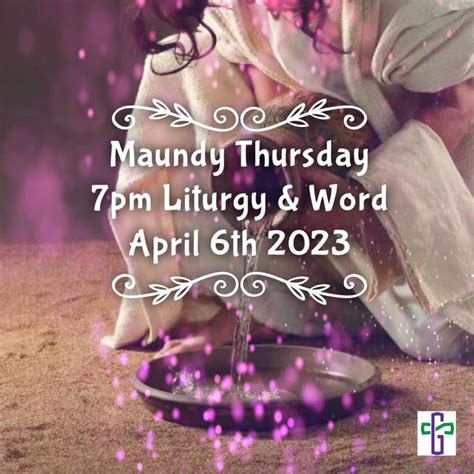 Maundy Thursday - Holy Communion Service, Good Samaritan UMC, Lake ...
