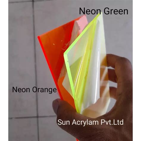 Neon Acrylic Sheet Manufacturers In Vapi - Sun Acrylam Private Limited