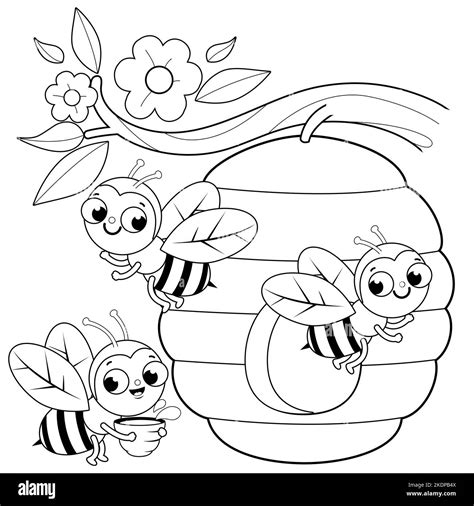 Bee Coloring Sheet
