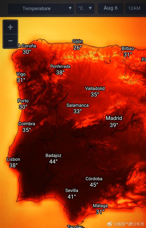 未来3天葡萄牙和西班牙南部将迎来破记录高温天气
