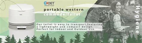 OET ® European Standard Portable commode for patients/Elders/Travel ...