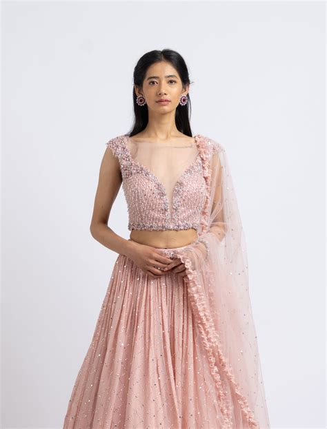 Soft Rose Lehenga Choli Set – Nitika Gujral