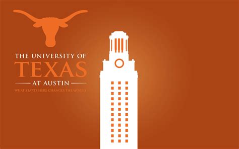 Download University Of Texas Building And Logo Wallpaper | Wallpapers.com