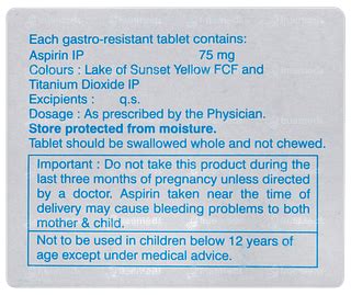 Ecosprin 75 Tablet: Uses, Side Effects, Price & Substitutes