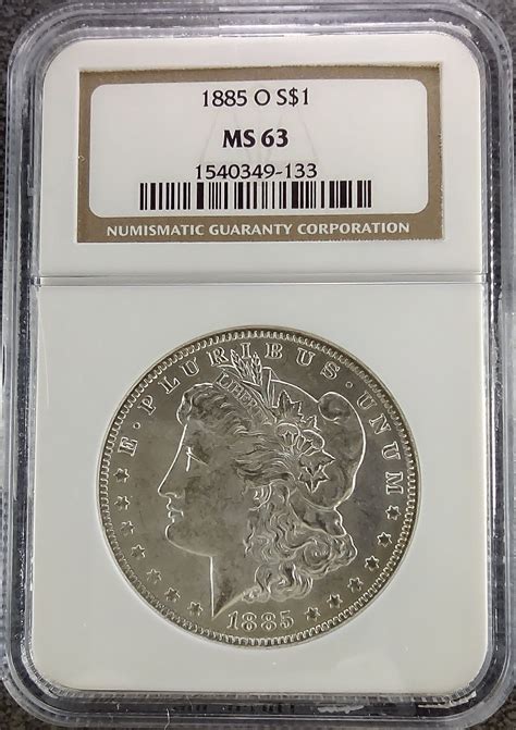 1885 O Morgan Silver Dollar NGC MS 63 - For Sale, Buy Now Online - Item ...