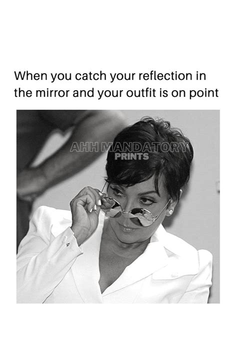 Kris Jenner Reflection Meme Art Print (digital Download) - Etsy