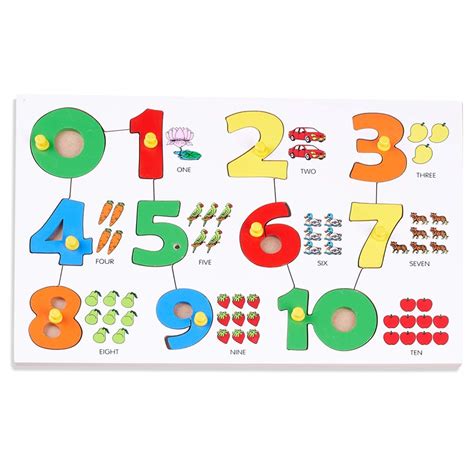 GoodLuck Baybee Wooden Number with Object Match and Colour Learning ...