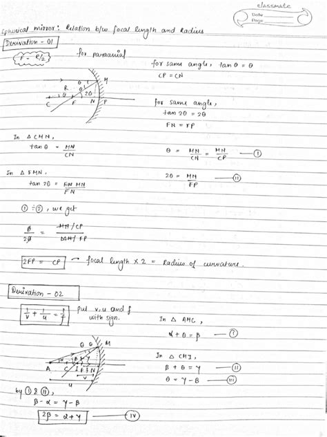 Class 12 Ray Optics Derivations 的图像结果