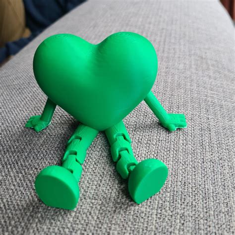 3D Flexible Heart STL File, Gift for Girlfriend, 3D Print File, 3D ...