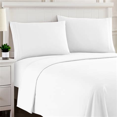 Sweet Home Collection Queen Sheet Sets, Classic 1800 Series Deep Pocket ...
