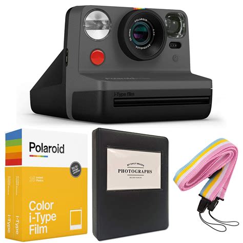 Buy Polaroid Now i-Type Instant Camera - Black + Polaroid Color i-Type ...
