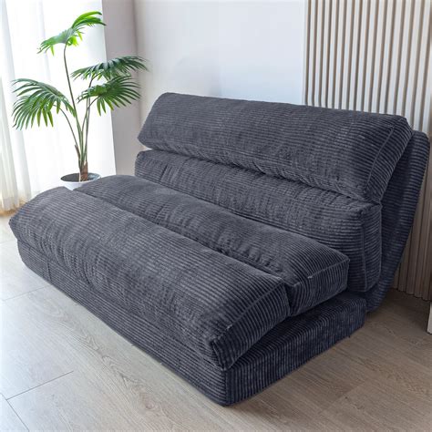 MAXYOYO Fluffy Soft Bean Bag Sofa Bed,Extra Thick Adult Floor Mattress ...